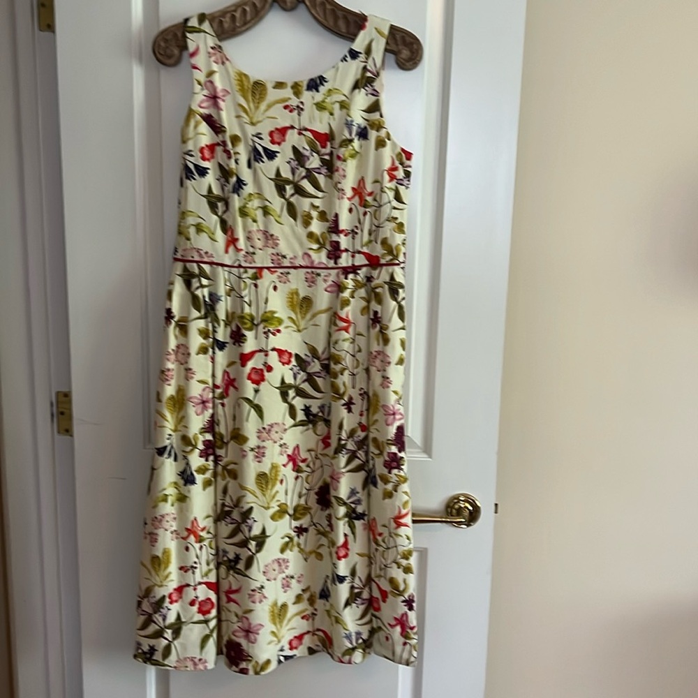 Botanical print sundress